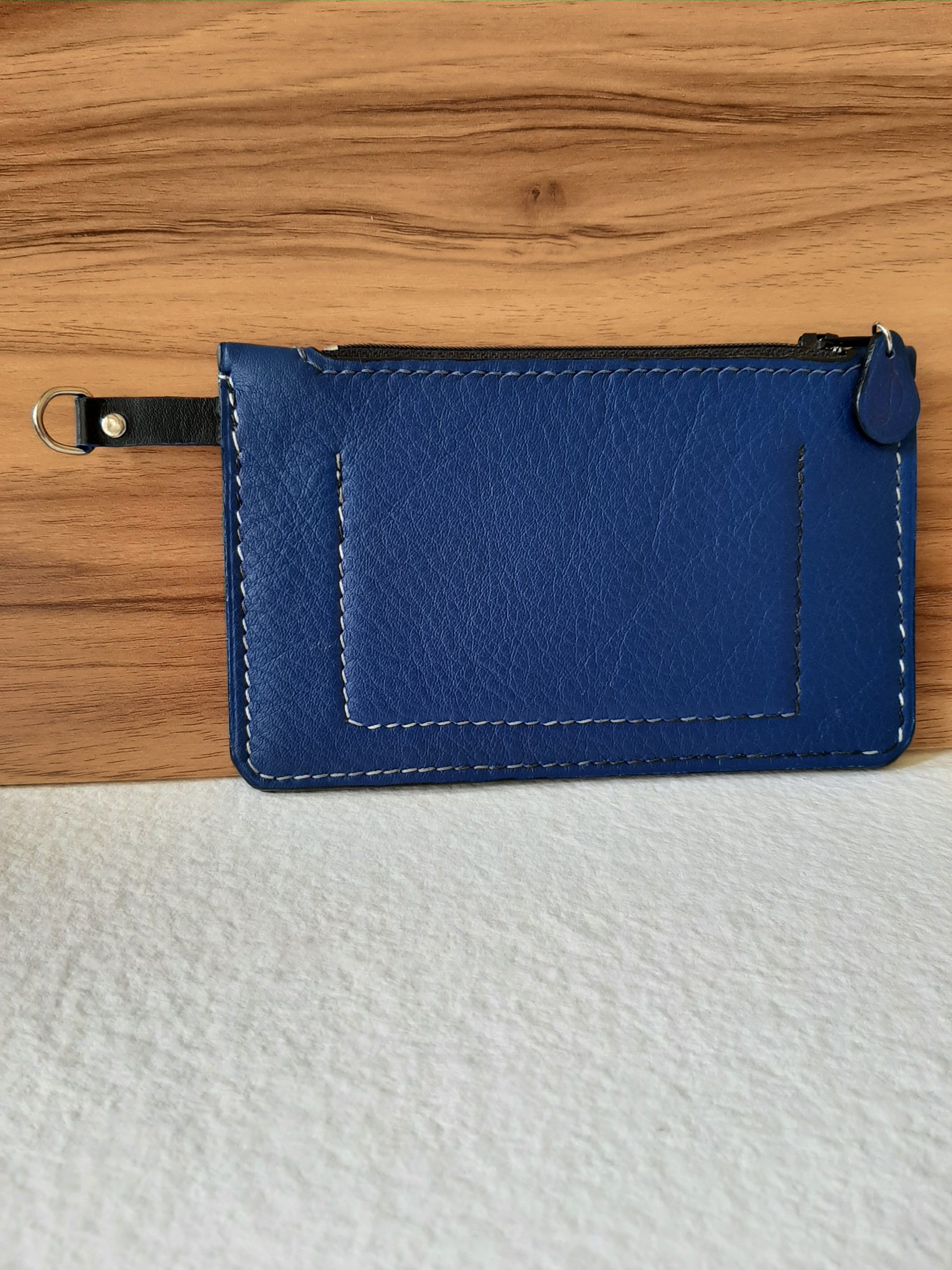 Pochette zippée bleue – Image 3
